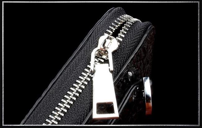 Clutch cầm tay da bò dập vân cá sấu CT25-D 17 Clutch cầm tay da bò dập vân cá sấu VOC01