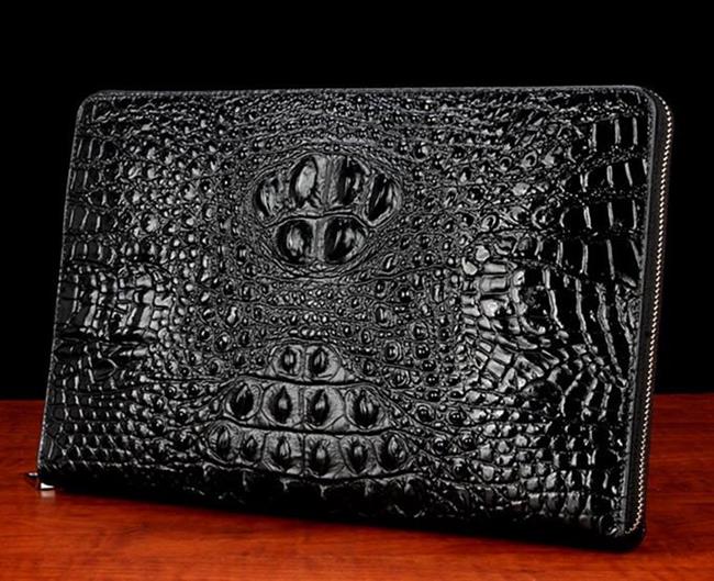 Clutch cầm tay da bò dập vân cá sấu CT25-D 18 Clutch cầm tay da bò dập vân cá sấu VOC01