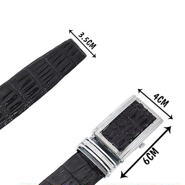 Dây lưng da cá sấu ST005, mua dây lung cá sấu thật