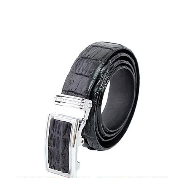 Dây lưng da cá sấu ST005, mua dây lung cá sấu thật