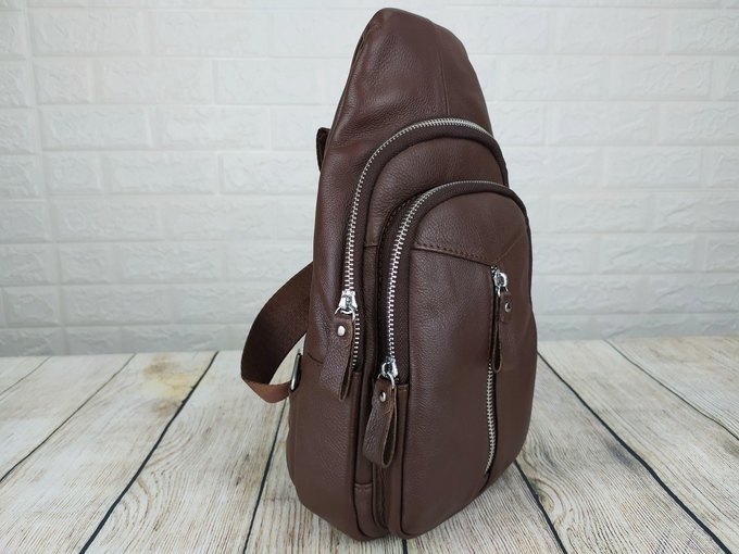 Túi đeo chéo, đeo ngực da bò xịn VTD12
