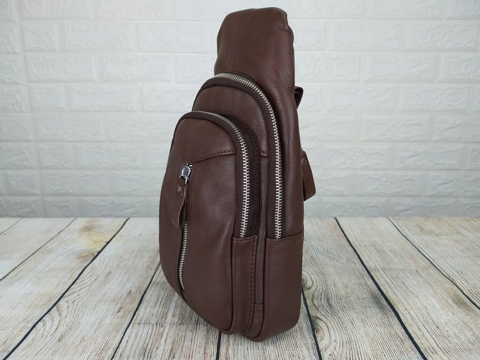 Túi đeo chéo, đeo ngực da bò xịn VTD12