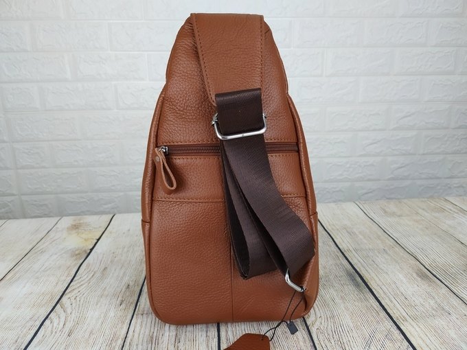 Túi đeo chéo, đeo ngực da bò xịn VTD12