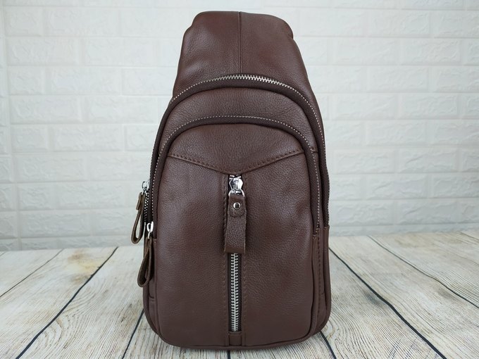 Túi đeo chéo, đeo ngực da bò xịn VTD12
