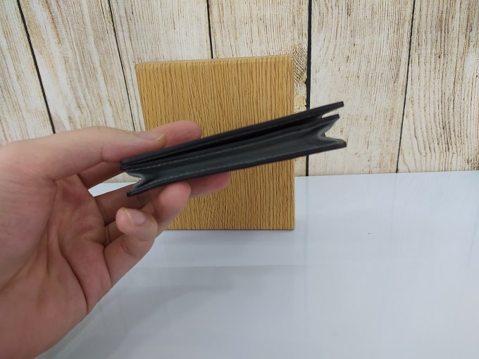 Bóp da thật màu xám VDD62