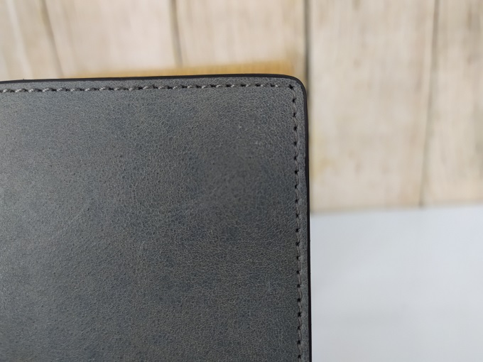Bóp da thật màu xám VDD62