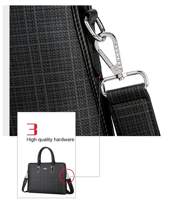 Cặp da kẻ caro VOP23 22 Cặp da kẻ caro VOP23
