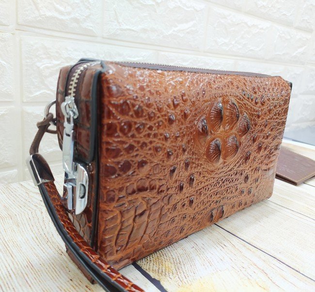 Clutch cầm tay giả da cá sấu CT19 16 Clutch cầm tay giả da cá sấu VOC30
