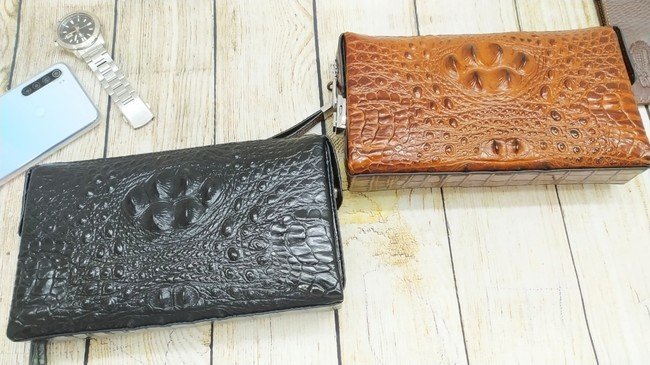 Clutch cầm tay giả da cá sấu CT19 8 Clutch cầm tay giả da cá sấu VOC30