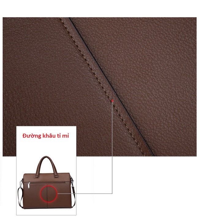Giỏ xách da nam kiểu dáng Hàn Quốc VOP06