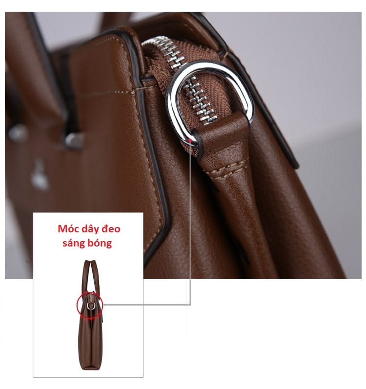 Giỏ xách da nam kiểu dáng Hàn Quốc VOP06
