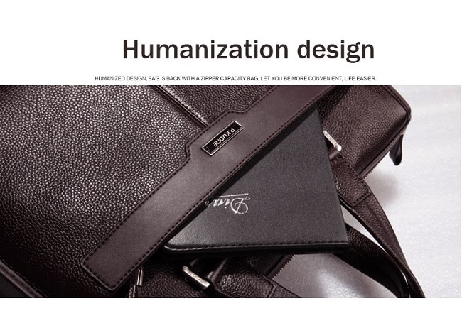Cặp xách nam màu nâu DT23-N 27 Giỏ xách nam màu đen và nâu -Cặp Laptop BinShi 618