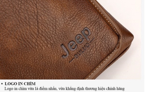 Túi da Jeep màu nâu VOP22