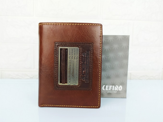 Ví da Cefiro dáng đứng cao cấp DN24