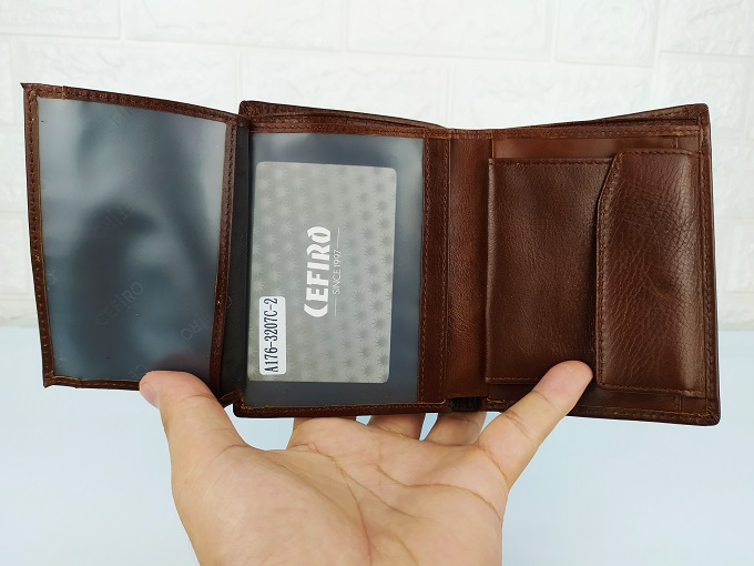Ví da Cefiro dáng đứng cao cấp DN24