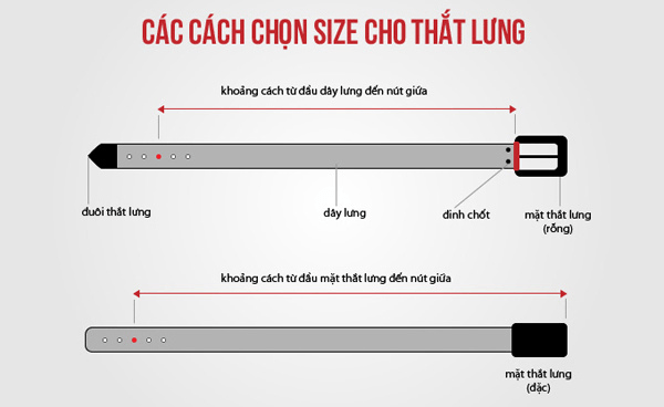 Cách chọn size cho thắt lưng nam nữ