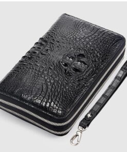 Clutch cầm tay da bò vân cá sấu CT20-D