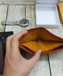 Ví gấp da bò dập vân cá sấu VDD04 7 vi gap da bo dap van ca sau vdd04 3