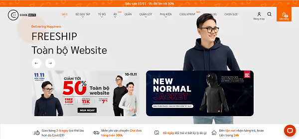 Top 5 trang web mua sắm cho nam chất lượng giá tốt nhất tại Việt Nam 21 Website chính của Coolmate