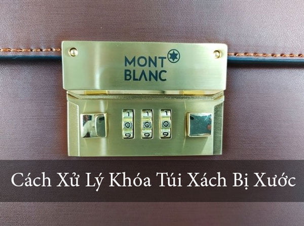 Xử lý khóa túi xách bị xước đen, gỉ sét như mới
