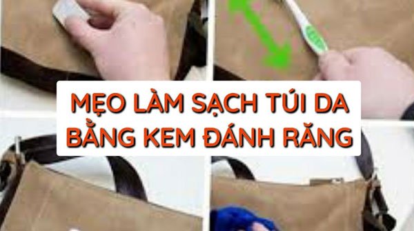 Làm sạch túi da bằng kem đánh răng nhanh và hiệu quả
